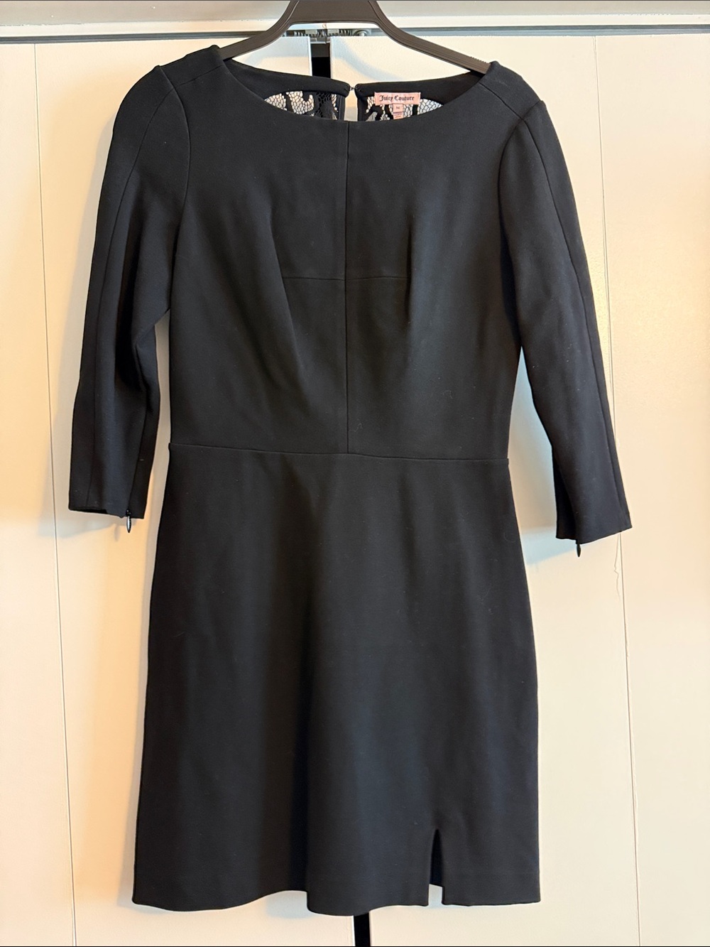 Juicy Courure Black Long Sleeve Sheath Dress, medium